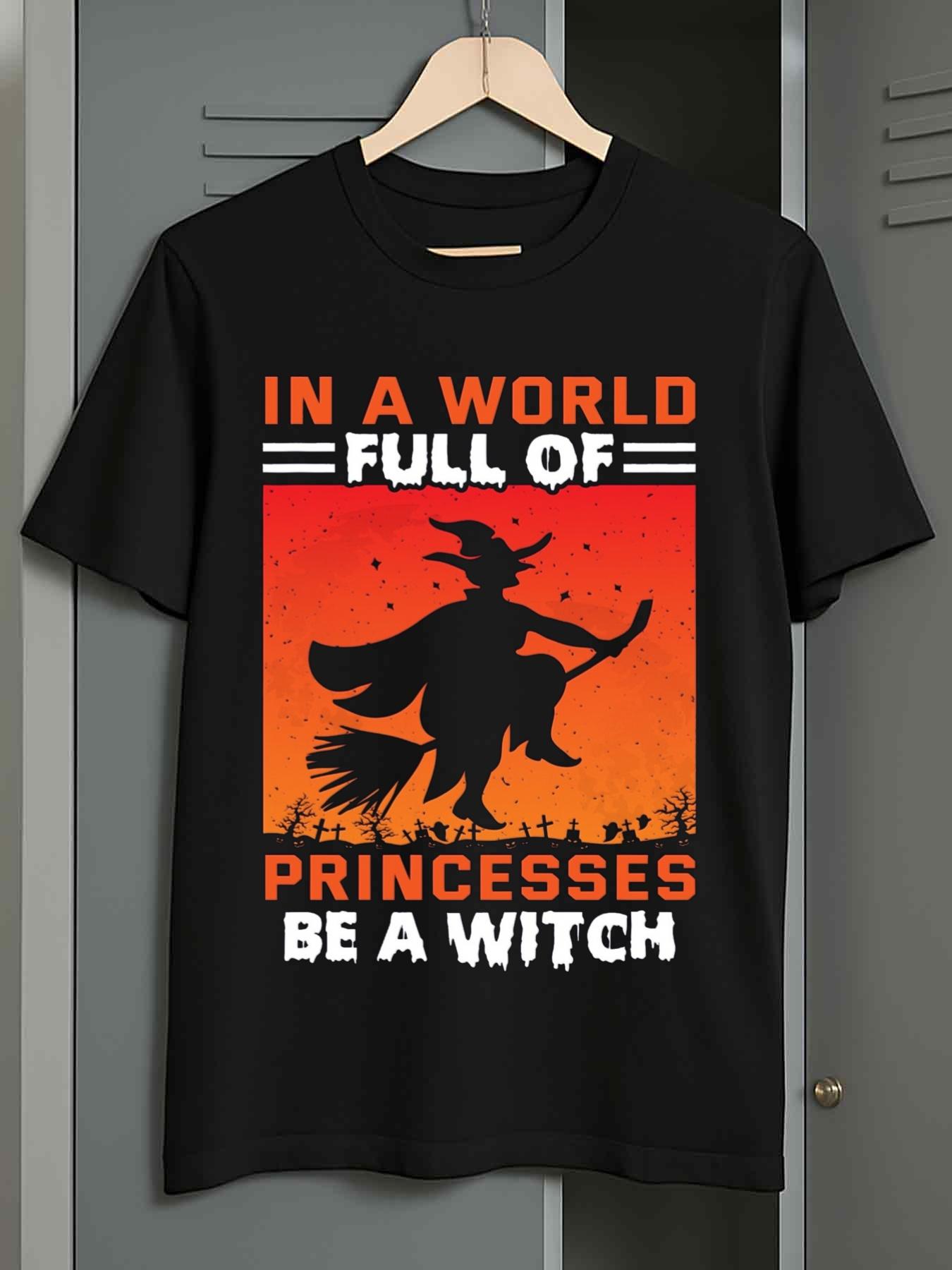 Men s T-Shirt Y2K Pack Halloween Witch and 2XL