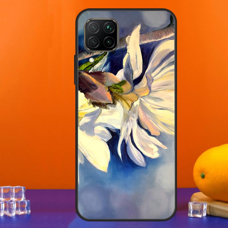 3D Flower Relief For Huawei Nova 12s 12i 11i 8i 9 10 SE Y91 Y90 Y60 Y70 Y72 Y61 P20 P40 Lite P30 P60 Pro Case