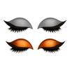 2 Pairs Lazy Eye Shadow Eyelash Patch 2-in-1 Eyeshadow Eyelashes Makeup Stickers Reusable Eye Makeup Stickers with False Lashes Shadow