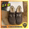 Soft Leather Version~ Birkenstock Shoes Women's Retro 2025 Winter One-pedal Doudou Shoes Women's Flat Bottom Ugly Cute Velvet Warm Cotton Shoes