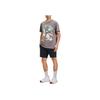 Under Armour Project Rock Johnson Series Printed Animal Pattern Crew Neck Short Sleeve T-Shirt Men T-Shirt Charcoal 1383222-176