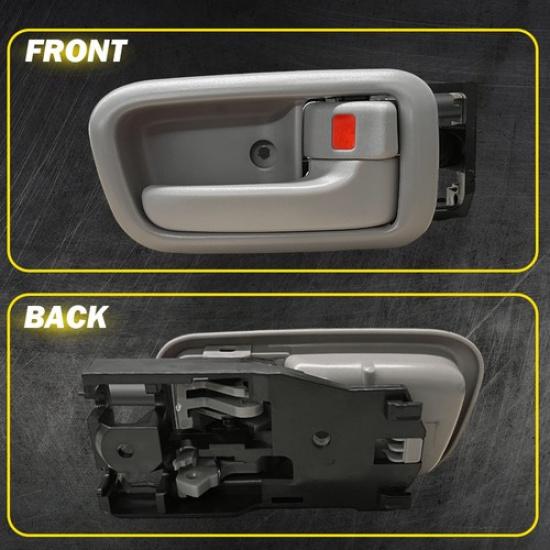 Set Car 2 of Door Handle Interior LH RH Front Fit Beige Toyota Tundra 2000-2006
