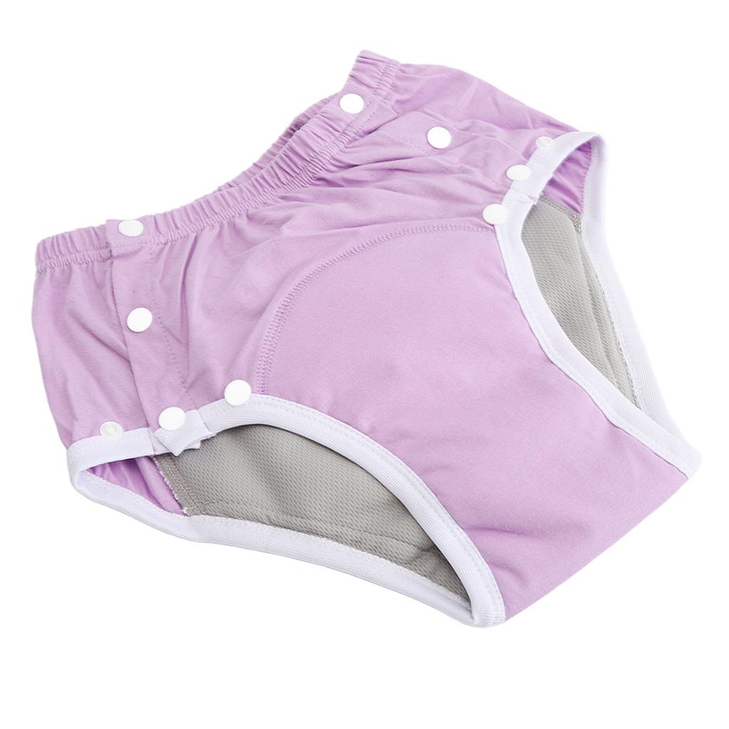 Washable Incontinence Underpants Pure Cotton Reusable Highly Absorbent Leakage Proof Adults Cloth Di