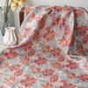 100x140cm Retro Floral Geprägter Jacquardstoff Palaststil Atemberaubendes Floralmuster Garngefärbter Stoff Zum Nähen von Kleidung Kleid