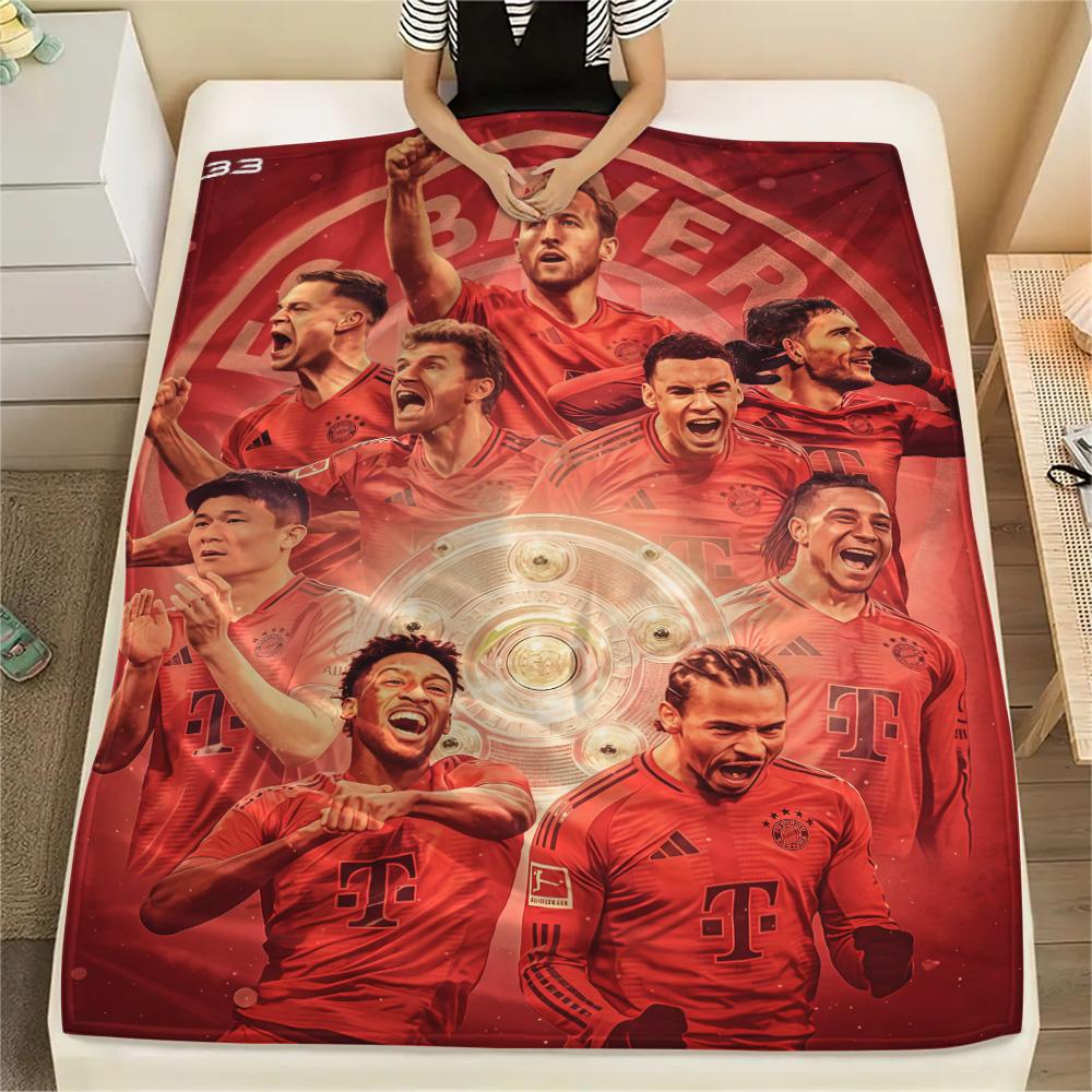 FCB Print FlAannel Blanket, High quality Comfortable for All Seasons, Home Decor, Warmth and Comfort