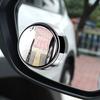 2 Pcs Car Round Frame Convex Blind Spot Mirror Wide-angle 360 Degree Adjustable Clear Rearview Auxiliary Mirror Driving