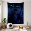 Jinu (14) Customizable Name Decorative Wall Tapestry Ideal Choice for Wall Decor In Bedrooms Living Rooms Dorms and Home