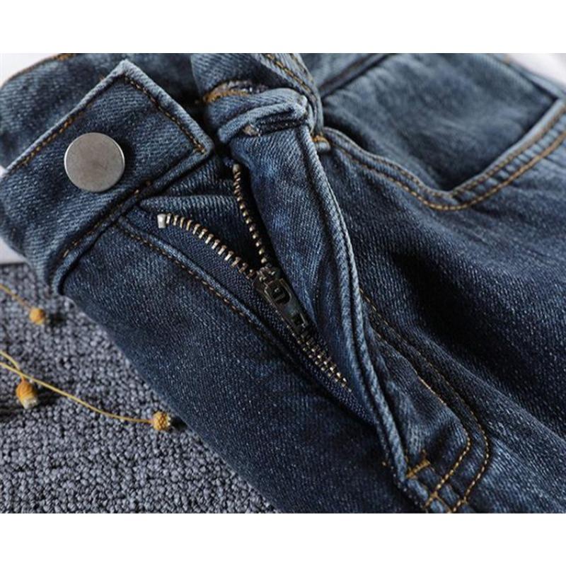 Neue Damen Thermo Slim Jeans Herbst Winter Warm Plüsch Stretch Jeans Damen Schneehose Skinny Bleistift Gerade Hose