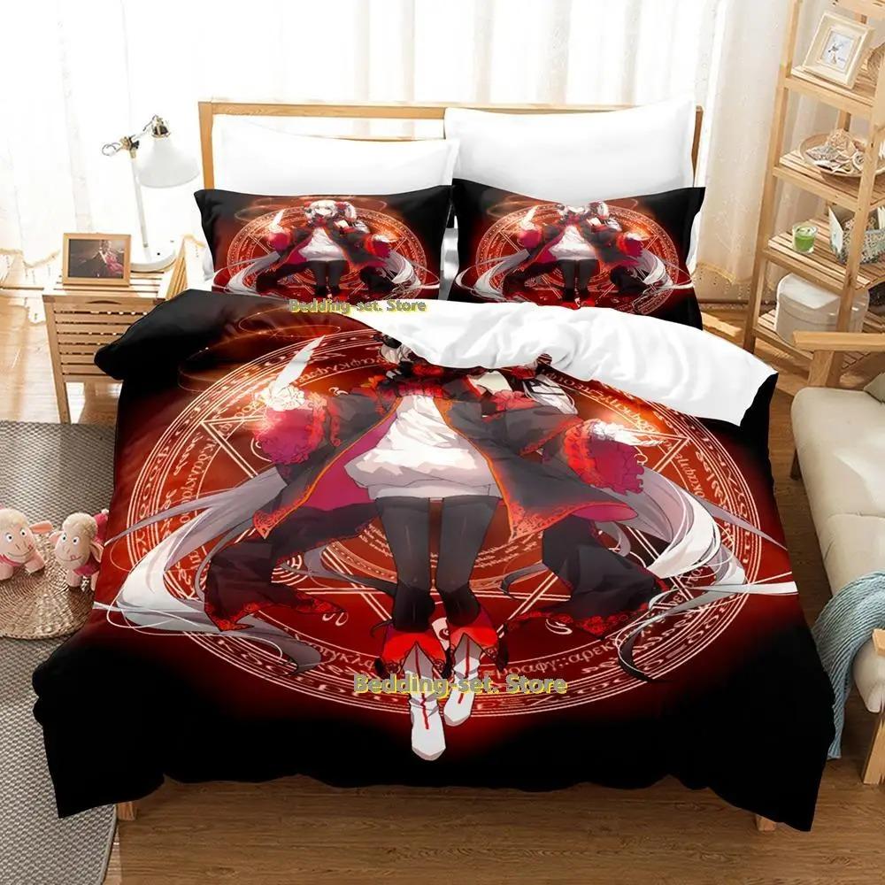 Nytt Pixiv Fantasia T Sängklädesset Tecknad Anime tredelat set Vuxen Barn Sovrum Påslakanset 3D Kawaii Flickor