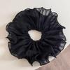 Elegant Pleated Skirt Style Mesh Hair Tie with Head Flower - New Spring Accessories