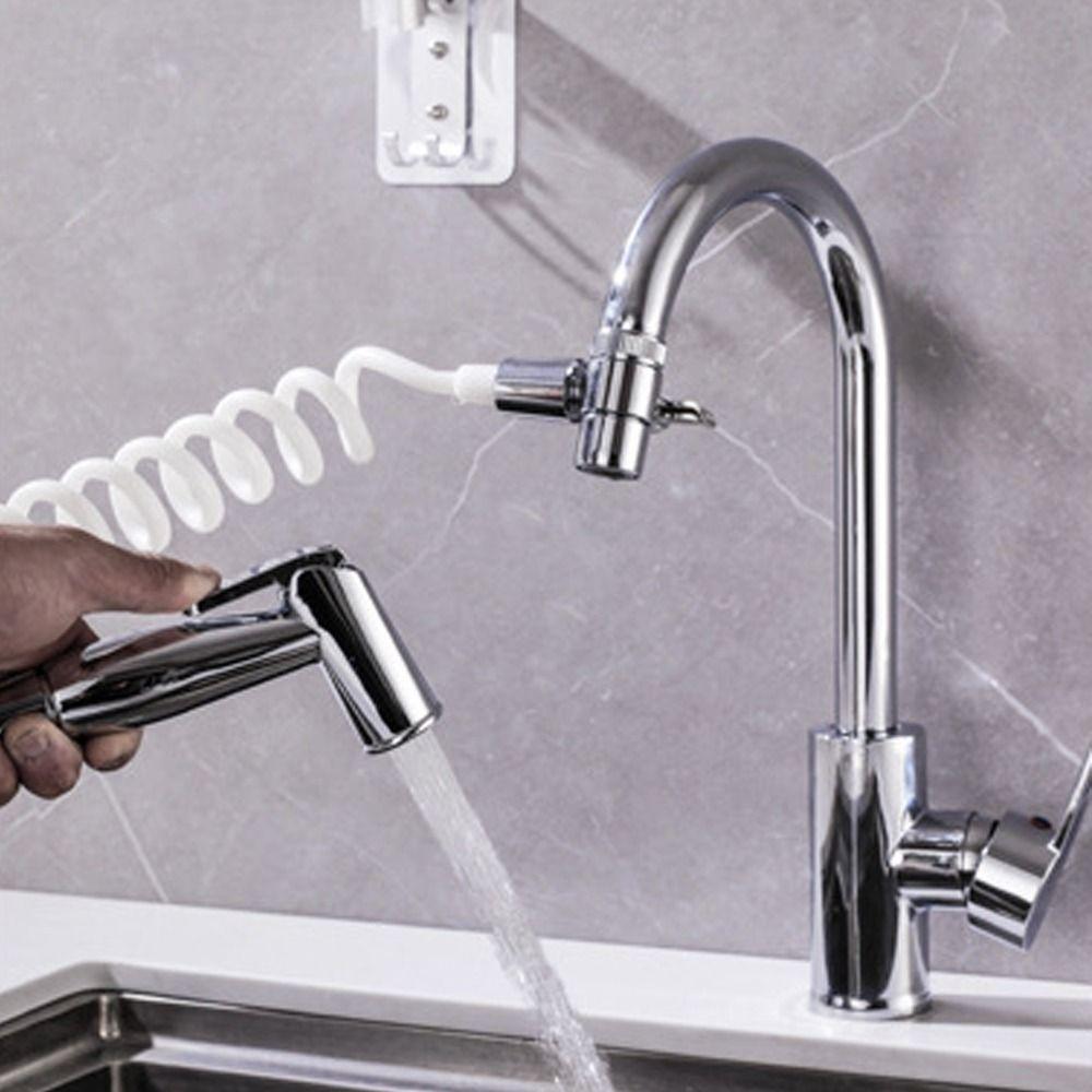 Spring-Shaped Sprayer Bathroom Accessories Tube Faucet Hose Shower Hose Extension Pipe Water Pipe