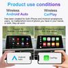 Carplay Android Auto Wireless Adapter 2 in 1 Carplay Adapter for OEM Car Stereo with USB Plug and Play Wired To Wireless