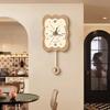 Nordic Pendulum Clocks Art Aesthetic Elegant Silent Wall Clocks Creativity Watches Home Room Decoration Interior Ornaments