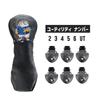 Waterproof Golf Headcovers and Utility Covers Set for Drivers (460cc, 440cc), Woods, and UTs, Tiger Character Design (Black, 4-Piece Set)