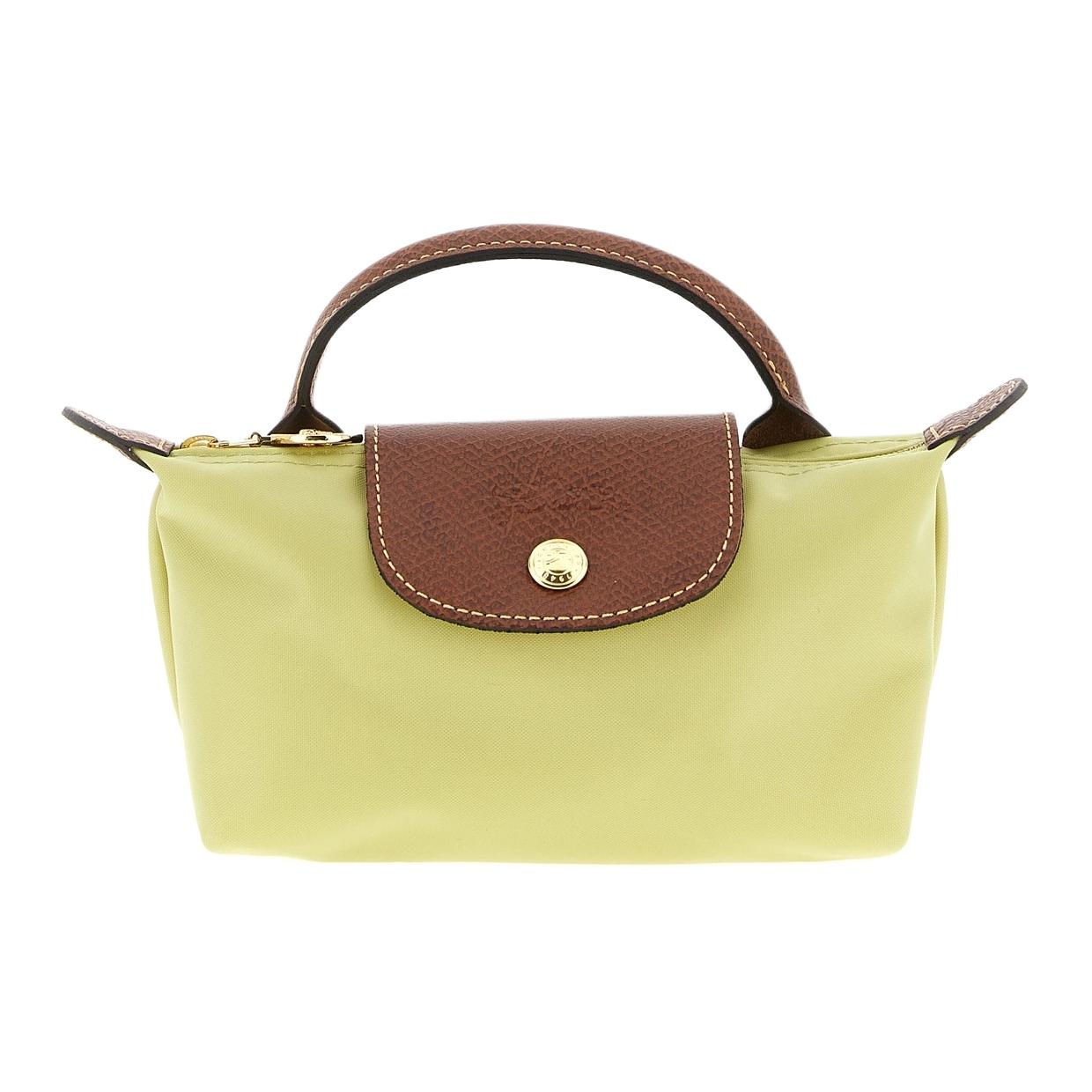 

Longchamp Le Pliage Brand Logo Dumpling Bag Nylon Tote Women tote Pistachio 34175089244 Basic Set (Bag)