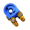 VR - Aluminium AN10 ÖLKÜHLER ADAPTER SANDWICH TURBO MIT Thermostat und FITTING 3/4-16 UNF,M20*1.5 VR6746