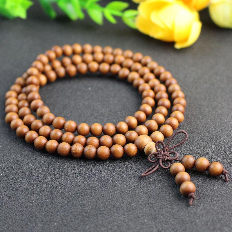 Sandalwood Rosary Bracelets: 108 Beads for Men & Women, Jewelry Gifts