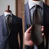 [Y&TAILOR] Premium Silk 100% Twill Solid Color Tie, High Quality, Kyoto Tango-made, Stylish Brand, Made In Japan (Dark Brown)