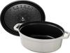 Staub Cocotte Cast Iron Pot Oval 3.2 L White Truffle