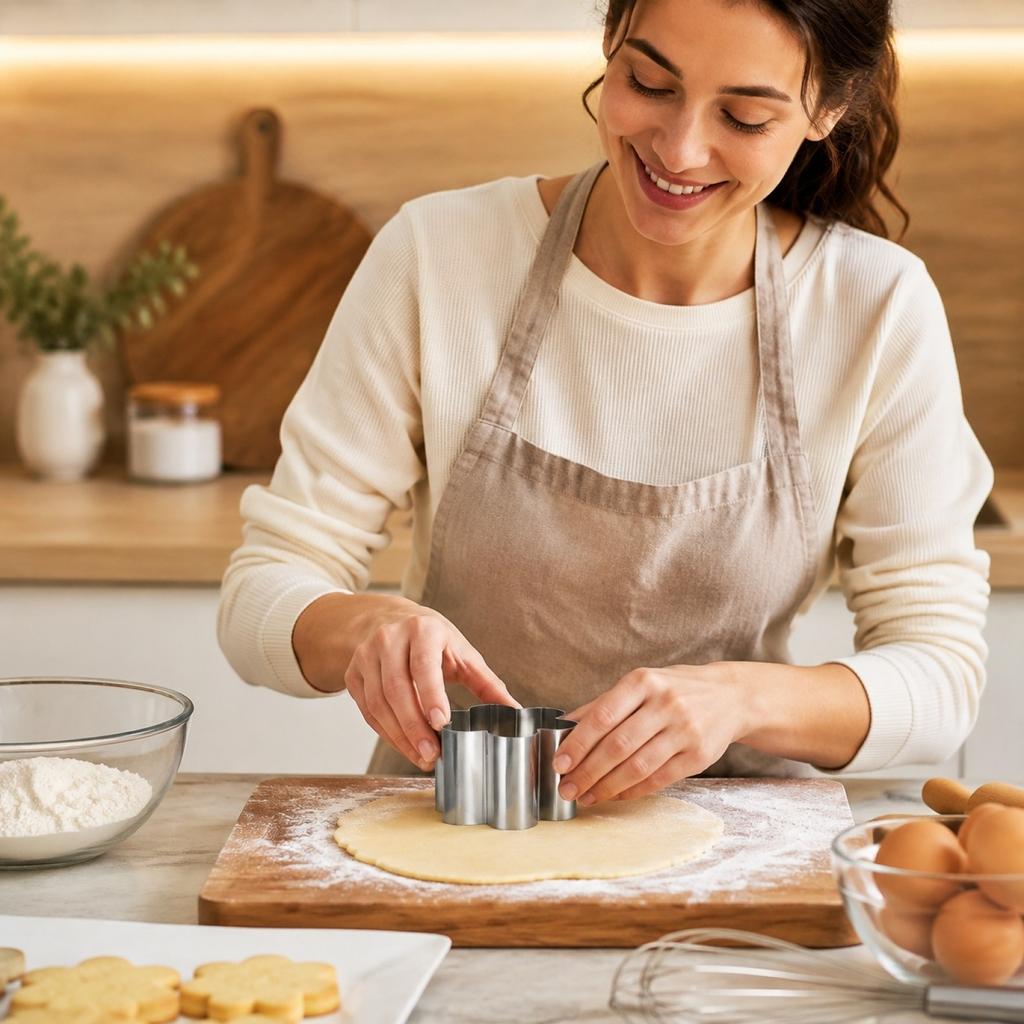 Stainless with Four-Leaf Shape for Cheesecake and Baking