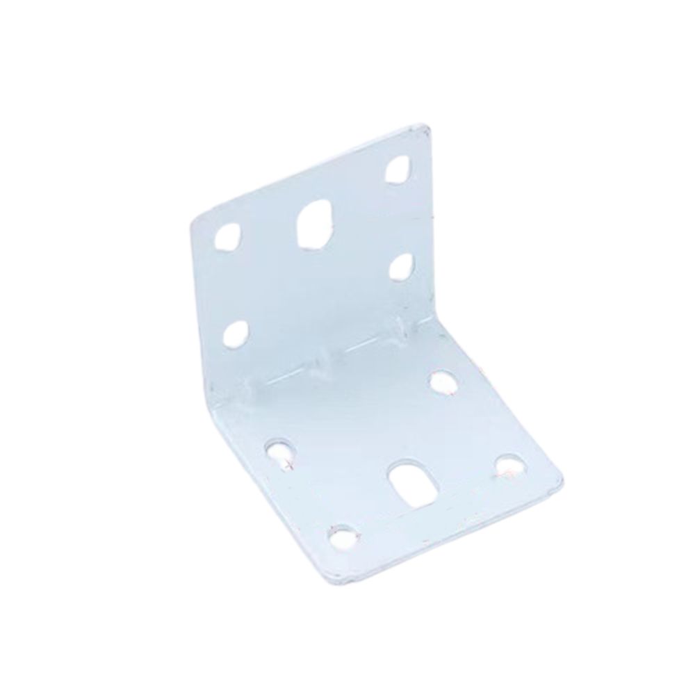 

10 шт. Железный L-образный утолщенный кронштейн Стабильный 90-градусный угловой соединитель Угловой кронштейн для мебели Книжная полка white-thickness 1.6mm