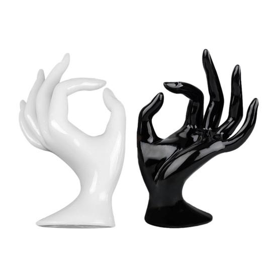Hand Display Rack Smooth and Flat Decorative Plastic OK Finger Display Stand Hand Model