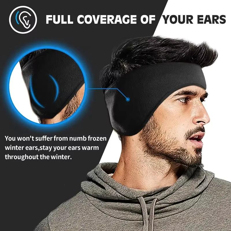 1 Stück Warme Fleece-Ohrenschützer Stirnband Weich Winddicht Tragbar Outdoor-Sport Skifahren Laufen Radfahren Kaltes Wetter Kälteschutz Abdeckung
