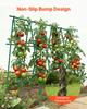 Garden Stakes, 25 Pack, 1800 Mm, Plastic Coated Metal Tomato Stakes, Garden Sticks for Plants Support, with Pointed End and Non-Slip Bumps for Growing