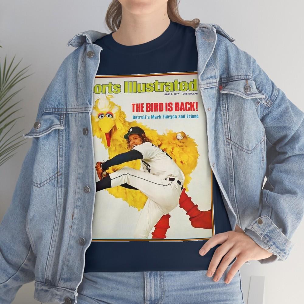 Detroit Tigers pitching legend Mark Fidrych the Bird short Sleeve Tee Unisex T-Shirt S