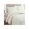Microfiber Fleece Duvet Lined with Sherpa 240x260 Cm TWO-TONE Beige, by Soleil D'ocre