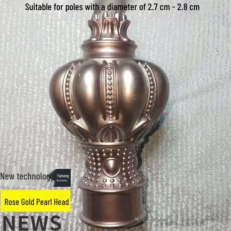 Romersk Stång Lyxig Dekorativ Ändknopp Gardiner Stoppare Tillbehör