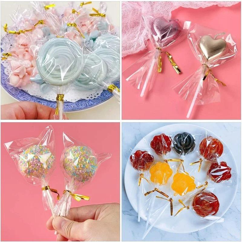 Lollipop Stick Cake Pop Snack Bag Wrap Snack Bars Golden Kinks 15 Hole Transparent Candy Rack for Making Candies Chocolates