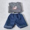 10cm Cotton Doll with Interchangeable Casual Sports Hoodie Outfit