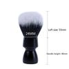 Yaqi Black Color Heavy Metal Handle Synthetic Hair Tuxedo Knot Shave Brush for Mens Shaving Mature Minimalism Shaving Brush