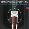 New VGR Cordless Hair Trimmer Professional Rechargeable Electric Barber Hair Clipper with LED Display Shaver Men's Hair Clipper Shape Carving V-189