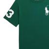 Polo Ralph Lauren T-Shirt Ss24 Digital Patch Plain Knit Crew Neck Short Sleeve New Forest Green Kids Tops CWPOTSHY8020828-300