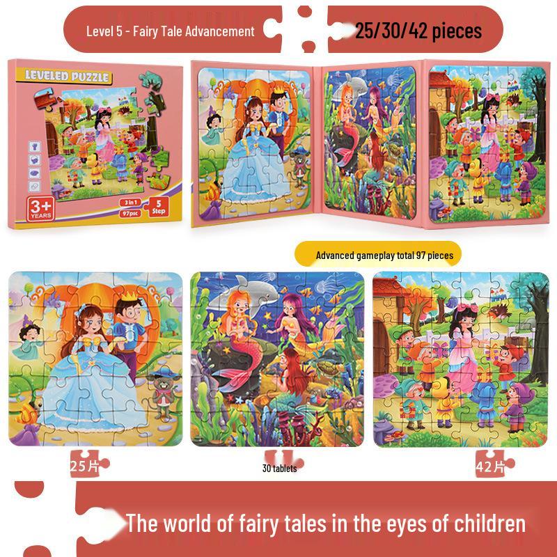 Portable Magnetic Puzzle Book for Early Childhood Education