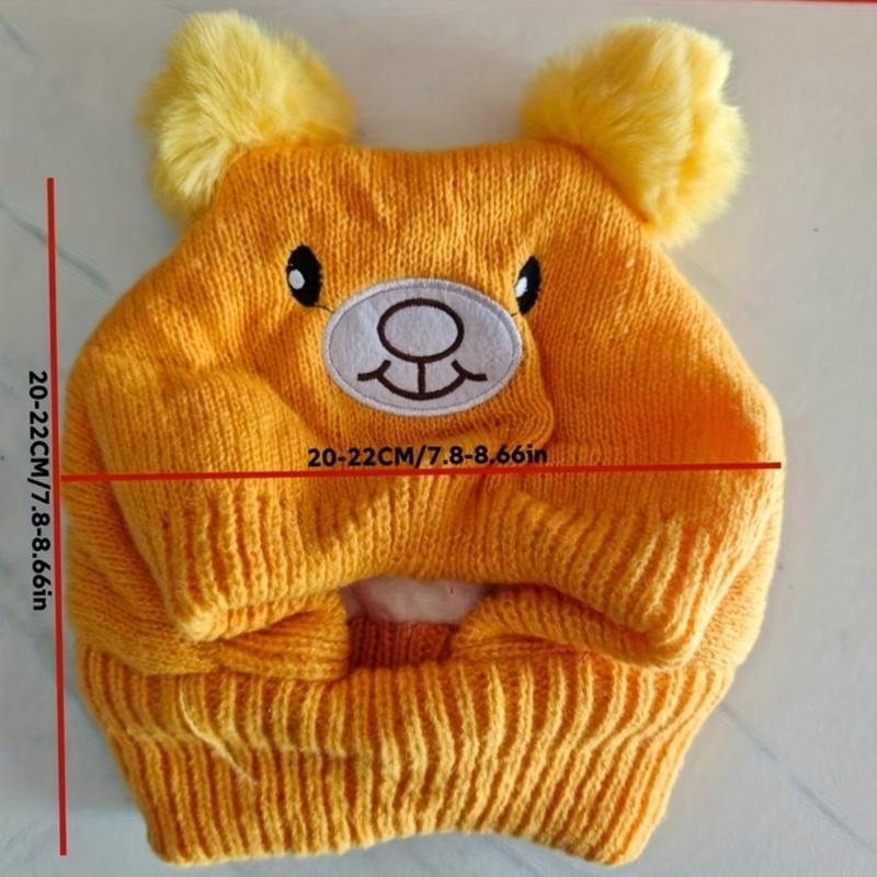 Holiday Dog Hat Warm Thicken Weave Knitted Hat For Small to Large Animals Party Indoor Use