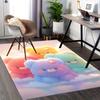 1pc Anime Cute Bear Star Office Chair Mat Non Slip Carpet for Desk, Festival Gift, Seasonal Decor