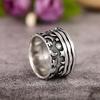 CAOSHI Chic Star and Moon Shape Wide Rings for Women Vintage Style Finger Accessories for Party Female Statement Jewelry Gift