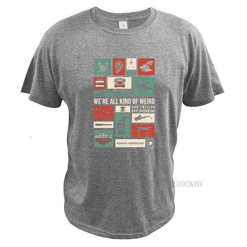 

Haruki Murakami Cat T Shirt Japanese Writer Tshirt 100% Cotton Comfortable Premium Tees Tops Drop Ship XL