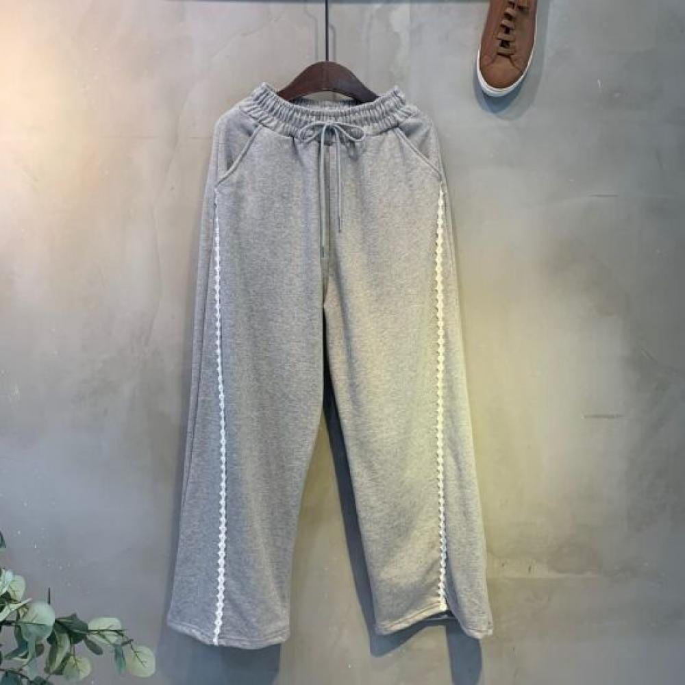 C S In The Room blouSe laCe lIne StrIng bandIng Wide pantS 3Color
