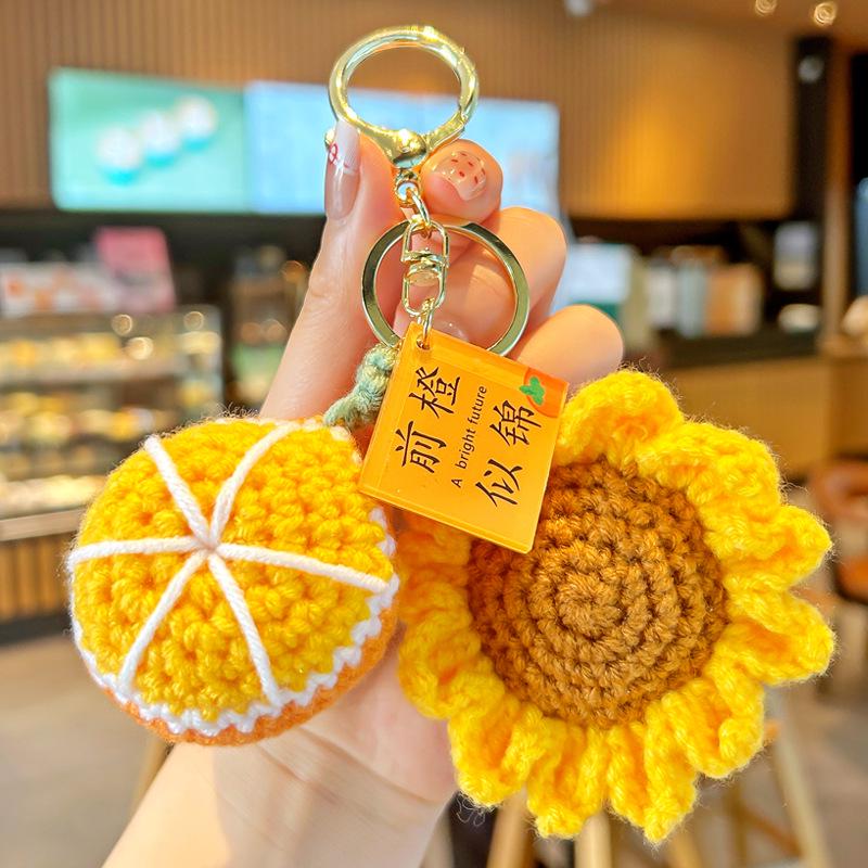 Wish-Fulfillment Crochet Keychain - Girly Style, Perfect for Keys & Backpacks