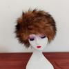 Fall and Winter Fur-like Fur Hat Empty Top Hair Accessory Ring Thickenedheattechpopular Photo Hat