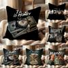Time Is Money Cushion Cover Multi-Scene Pillow Cover for Home & Car - Reversible, Soft & Durable for Daily Use