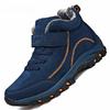 Men's Winter Ankle Boots Suede Warm Outdoor Snow Sneakers Waterproof Hiking Boots Men Work Casual Shoes High-top Non-slip Boots