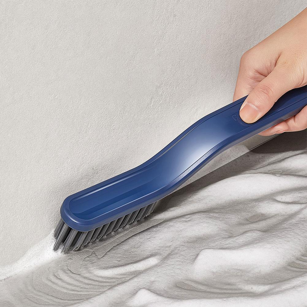 2 Stück Spaltenreinigungsbürste Toilettenbürste Multifunktionale Bodenfugenbürste Langer Griff für Wand Bodenfliesen Fenster