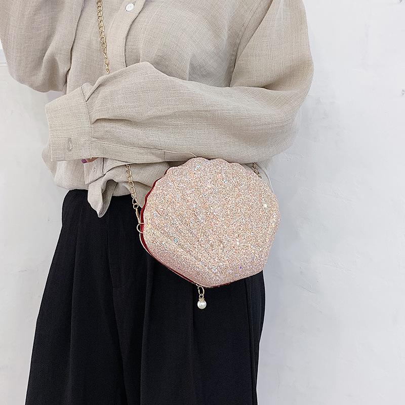 Sweet and Cute Little Bag for Women, Versatile Crossbody Bag, Chain Shoulder Bag, Shell Bag
