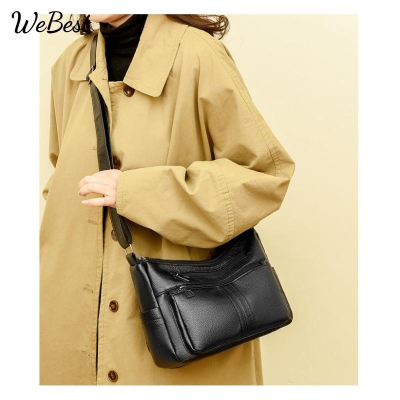 

Large Capacity Versatile Multi-layer Shoulder Bag чорний