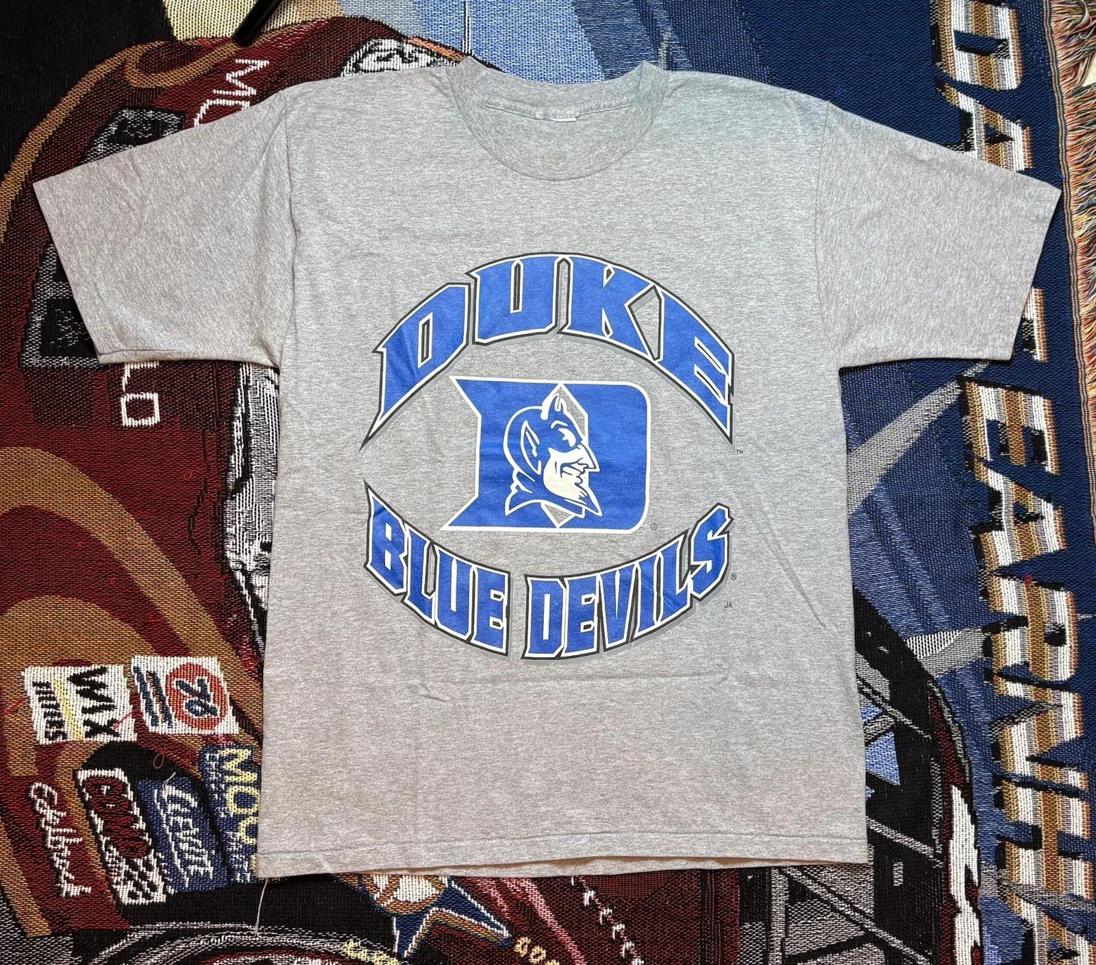 Vintage Duke Blue Devils Shirt J. America Spellout Logo Men’s Large 90s 3XL